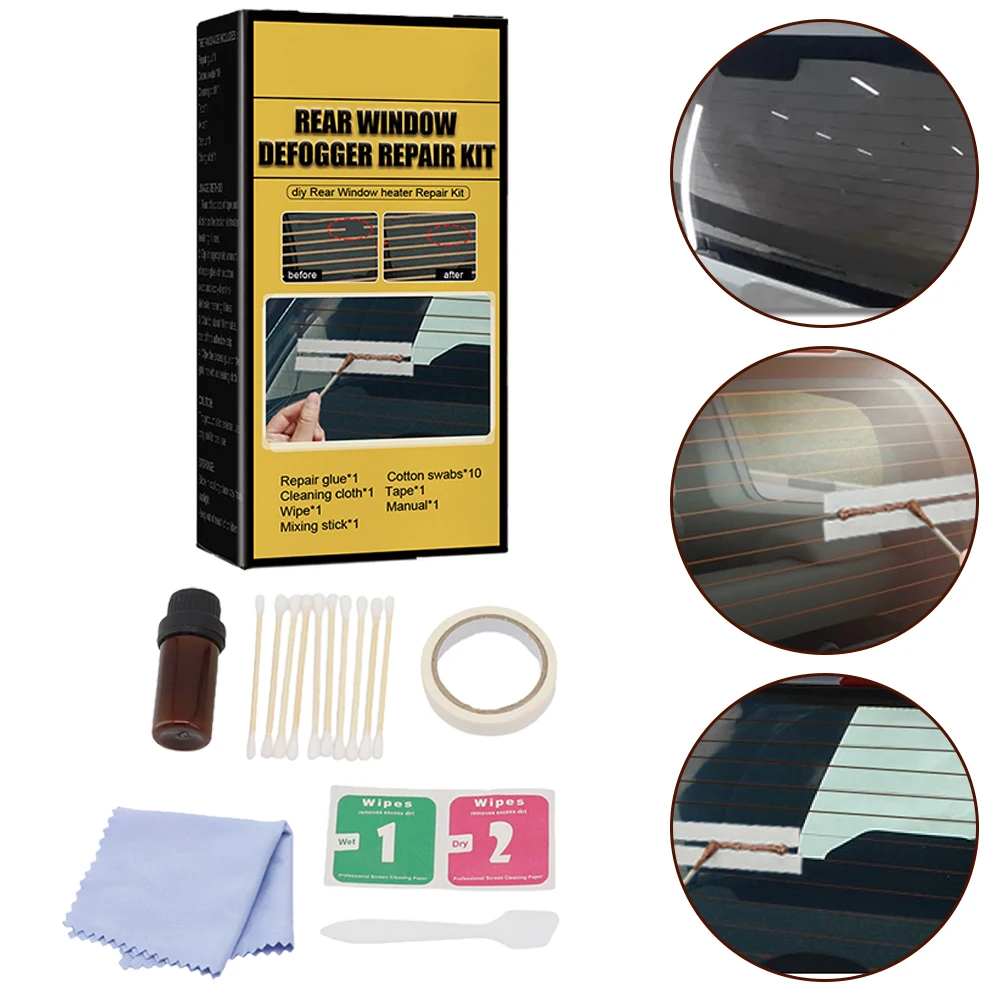 Windshield Repair Kit Quick Repair Kit For Car Rear Windshield High-quality Materials Invisible Repairs For Broken Defogger Grid