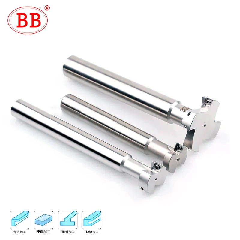 BB T Slot Groove Milling Bar HTS MTS H12 H10 H8 H6 H5 Indexable Tool Holder MPHT06 Insert CNC Machine Slot Support Side Cutter