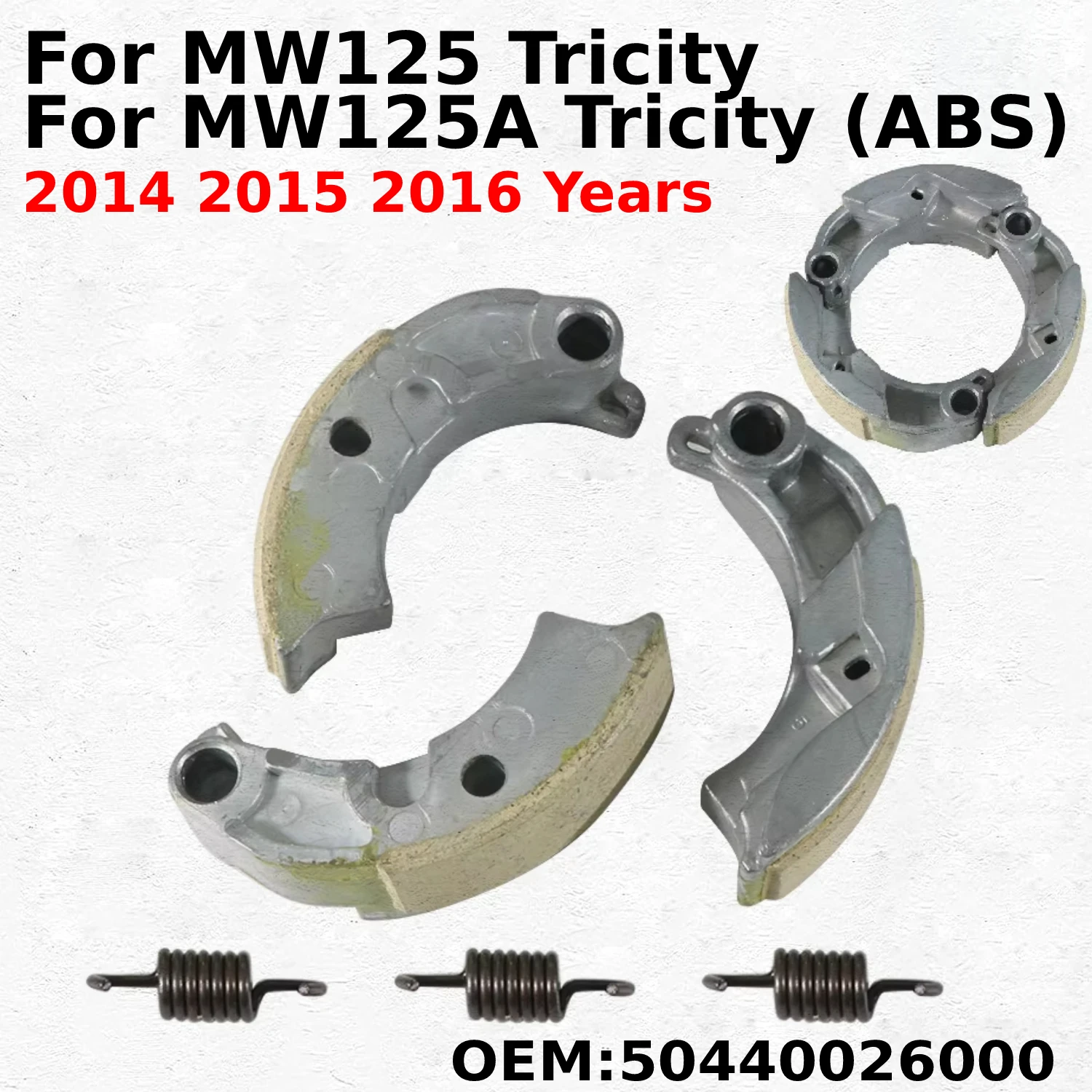 

Centrifugal Carrier Clutch Weight 5P0-E6623-00 Fits for MW125 Tricity MW125A Tricity (ABS) 2014-2016