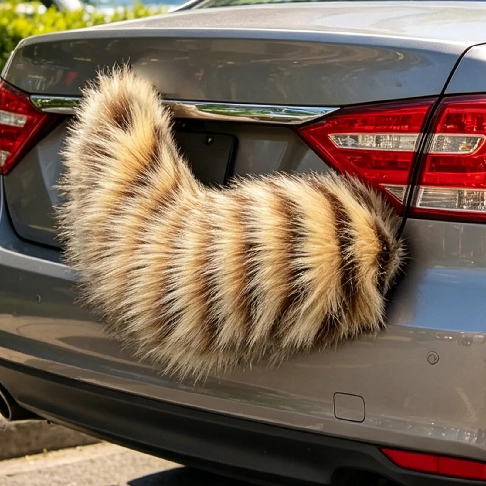 

Moving Cosplay Tail Fuzzy Role Play Prop & Car Decor For Bikers Riders Daily Rides Tours, Halloween Masquerade Stage Concert Car