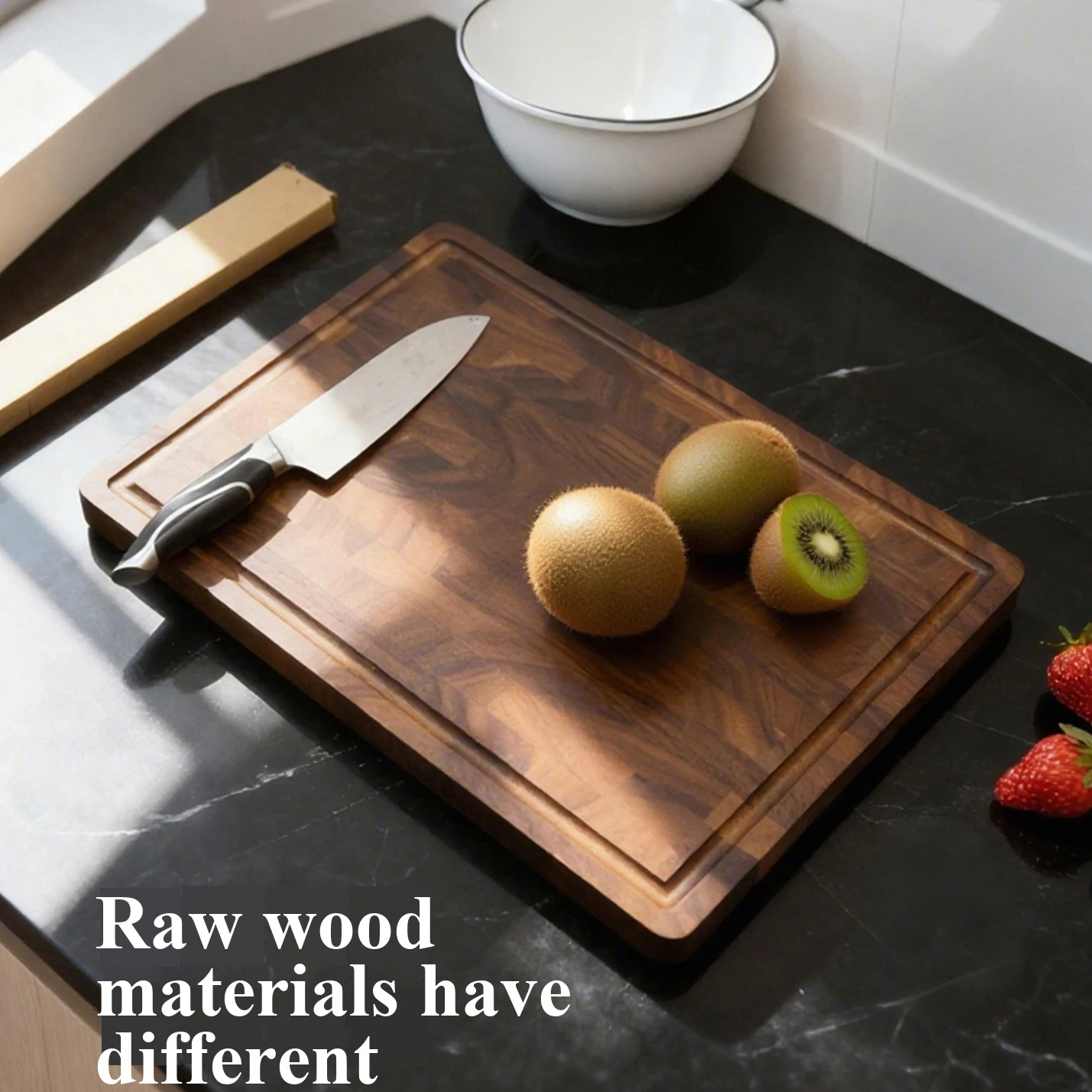 

Разделочная доска из черного ореха, кухня, ресторан приготовленной домашней кухни, противоскользящая тарелка, деревянная разделочная доска