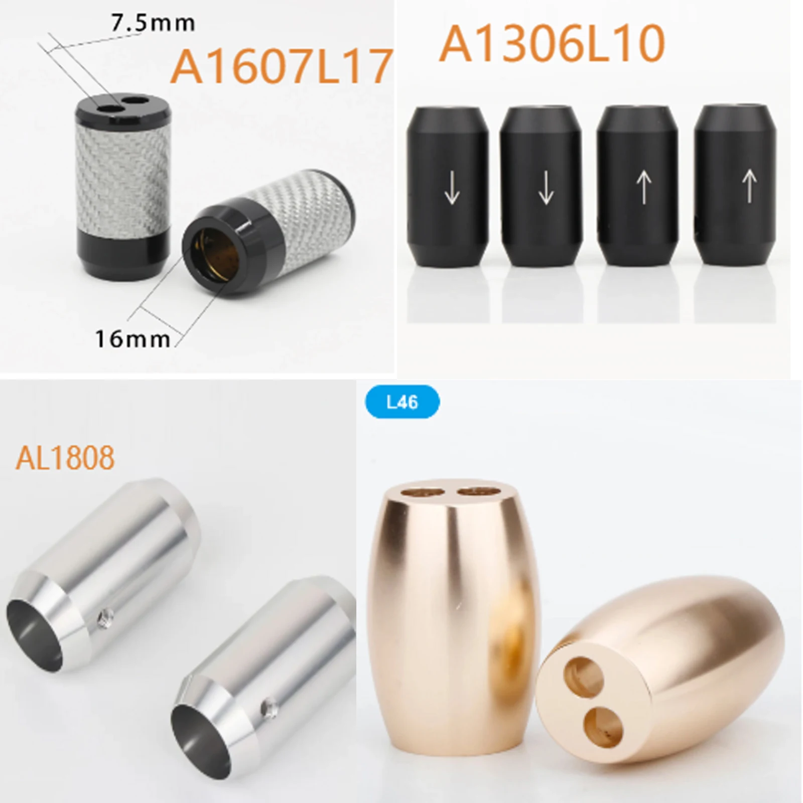 Cable de Audio serie Pant Preffair 2 uds hifi fibra de carbono/aluminio pantalones bota Y altavoz divisor