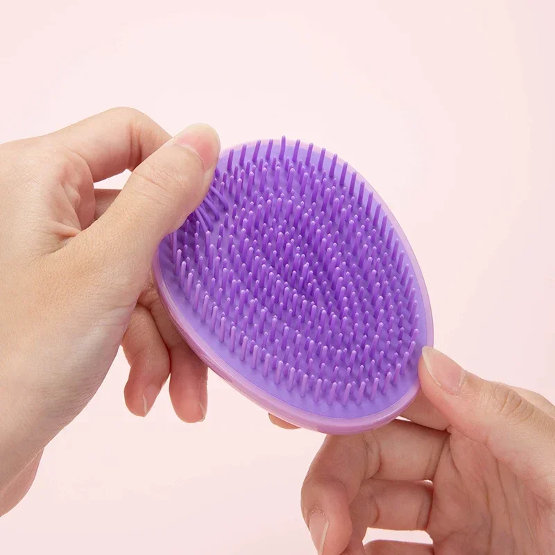 Mini Egg Round Shape Hairbrush Small Scalp Massage Comb Soft Portable Hair Brush Wet Dry Detangling Hairdressing Comb for Travel image 2