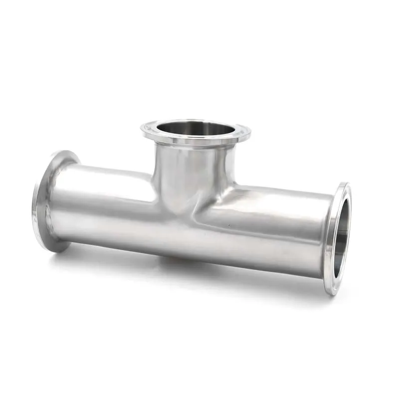 

1.5"2"Tri Clamp Reducing Low Neck Tee SS304/316L stainless steel health class quick-load equal diameter tee Beer Homebrew