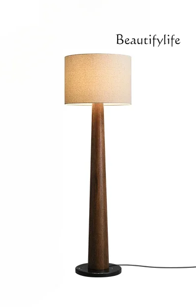 Living room floor lamp 2023 new solid wood creative decorative lamp premium log sofa next to the atmosphere