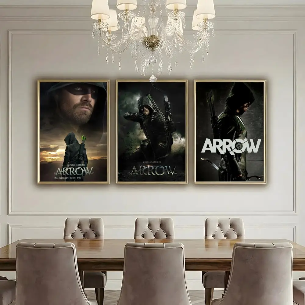 Classic TV Arrow Series Poster HD Waterproof High-Toughness Self-Adhesive Wall Decor Universal