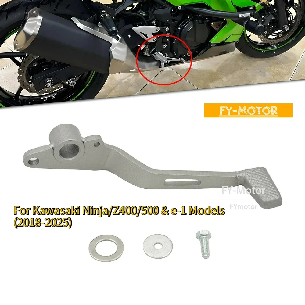 

For Kawasaki Ninja 400 Z400 500 e-1 2018-2025 Motorcycle Rear Set Kit, Foot Pegs Brake Lever Pedal Upgrade