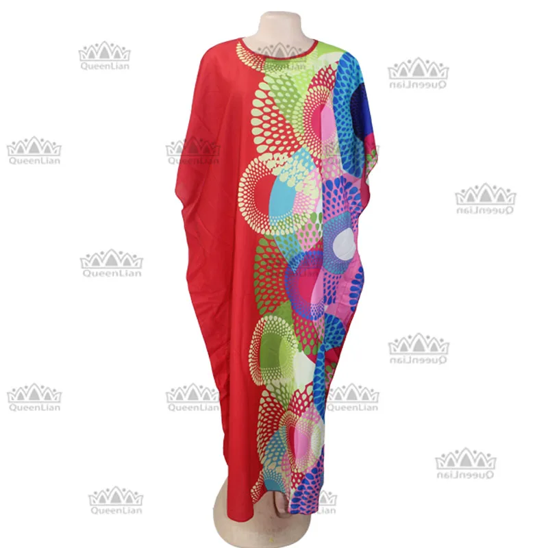 African Charm: Super Size Chiffon Loose Dress in Traditional Dashiki Design