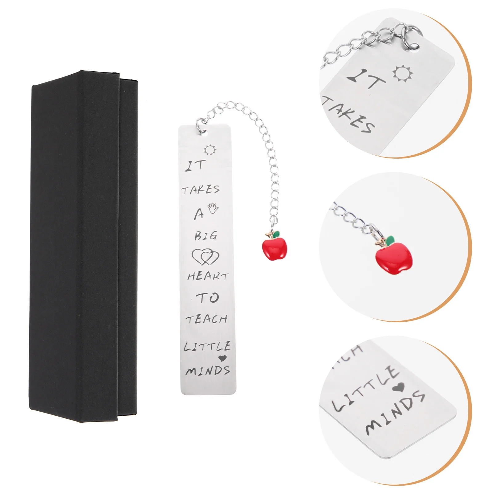 

1Set Stainless Steel Bookmark Delicate Practical Reading Page Marker for Students Teachers Library Office Supplies