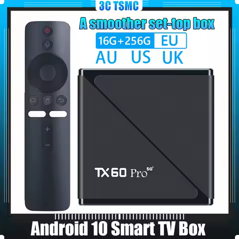 Android 16 Smart TV Box 16GB 256GB Media Player 14K 2.4G/5G Dual WiFi Android Box with Remote