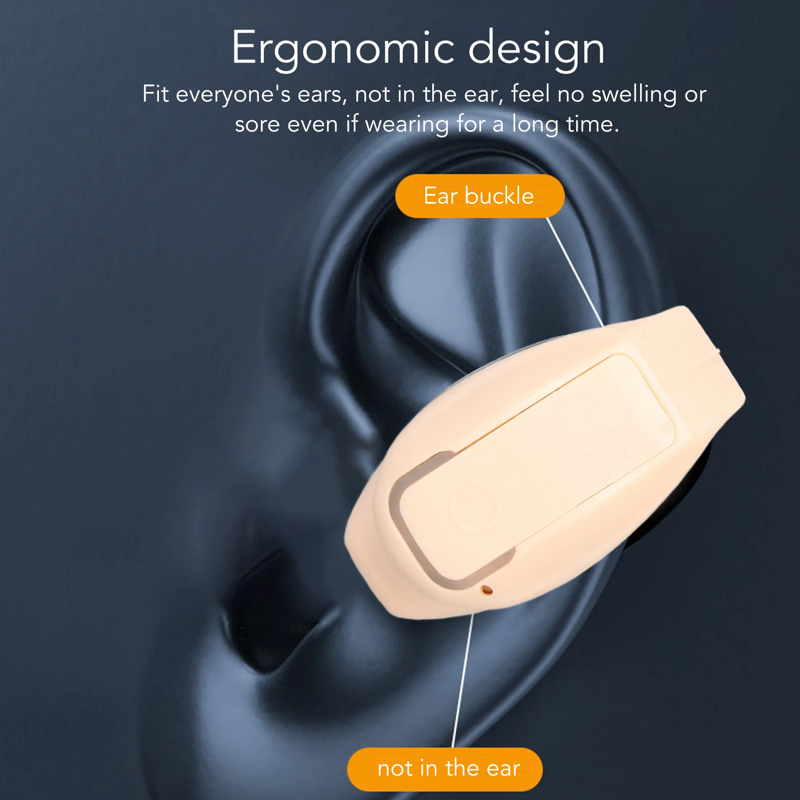 سماعات أذن لاسلكية بلوتوث 5.3 مشبك أذن واحد خفيف الوزن مريح بزر واحد سماعات أذن بلوتوث للموسيقى للجري