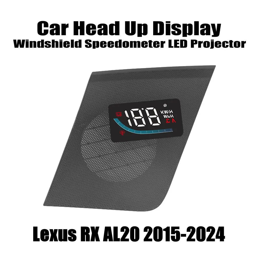 Car HUD Windshield Speedometer Projector For Lexus RX AL20 2015-2025 Auto Head Up Display OBD Decoder Electronic Accessories