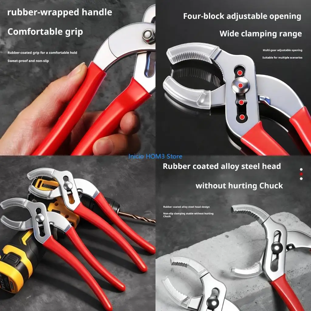 A5YD Multipurpose Steel Water Pumps Wrench With Wide Opening Ranges Perfect For Home Repair And Professional Use