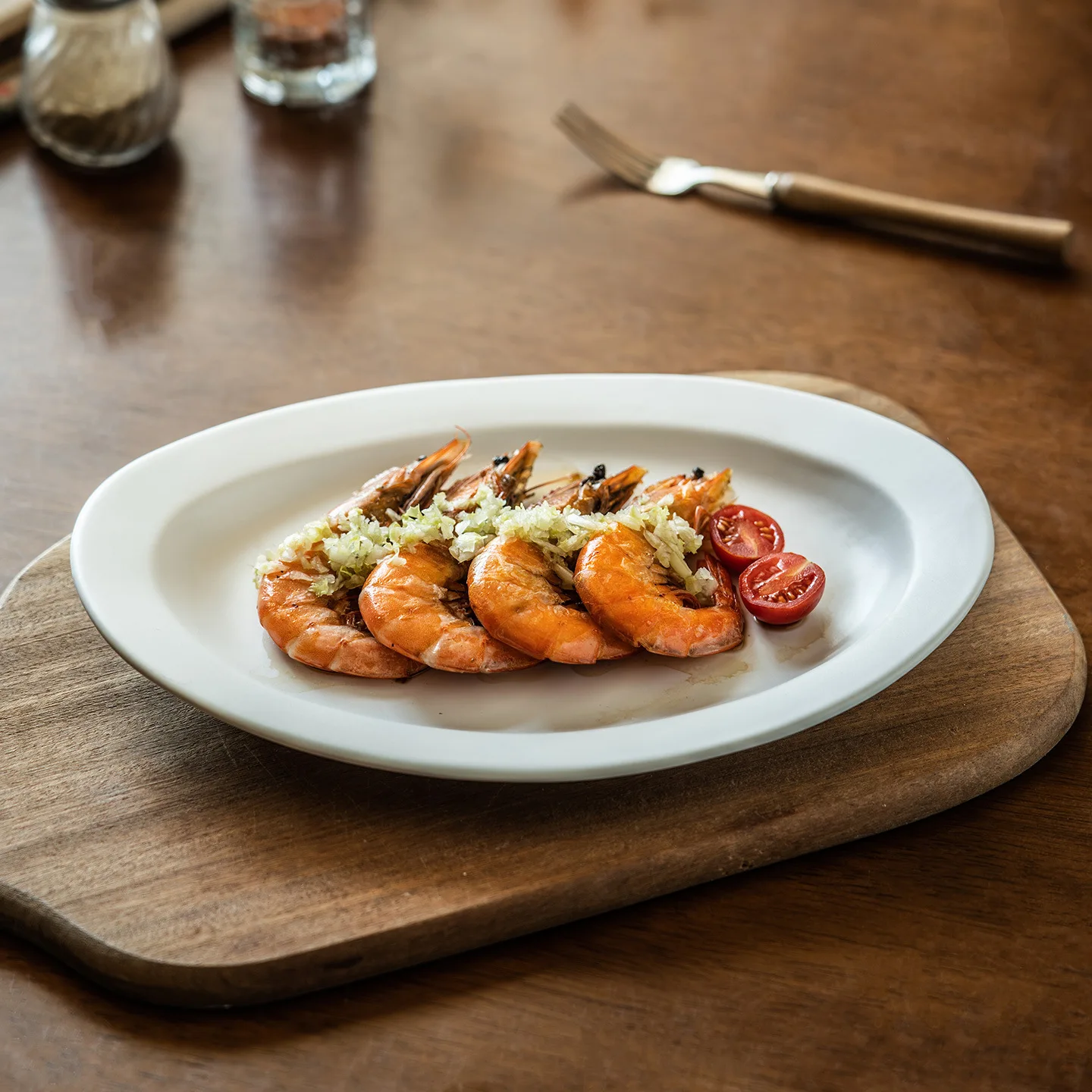 

Vintage White Oval Ceramic Plate Simple Dinnerware Retro Style Dish for Home Kitchen