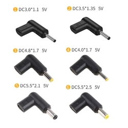 USB C to for DC Power Adapter Charging Cord Kits Power Adapter Supply Cord 3A Charging Adapter for DC Barrel Ja
