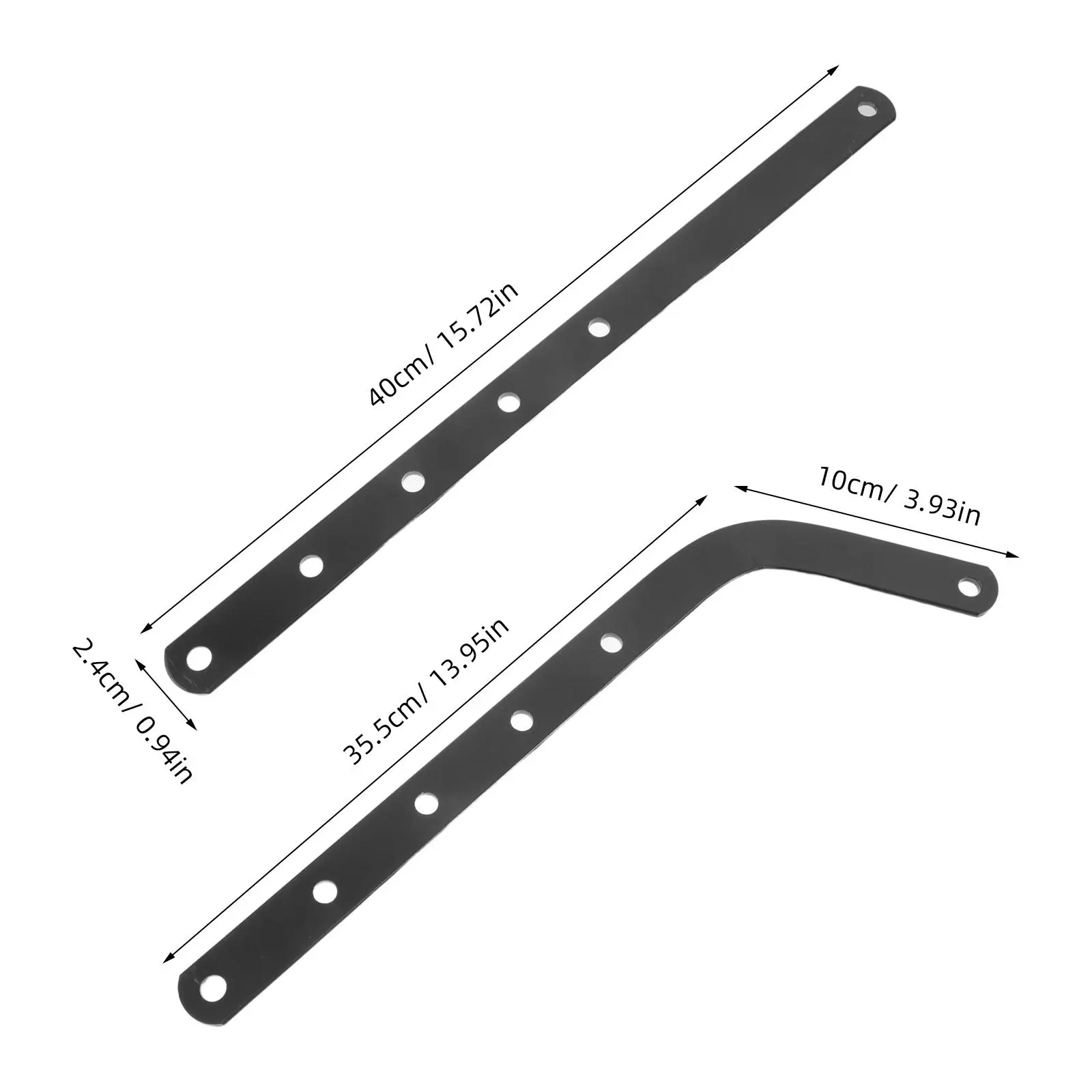2pcs Garage Door Arm Curved Garage Door Bracket Opener Arm Replacement Black Steel Connector For Residential Linkage Replacing