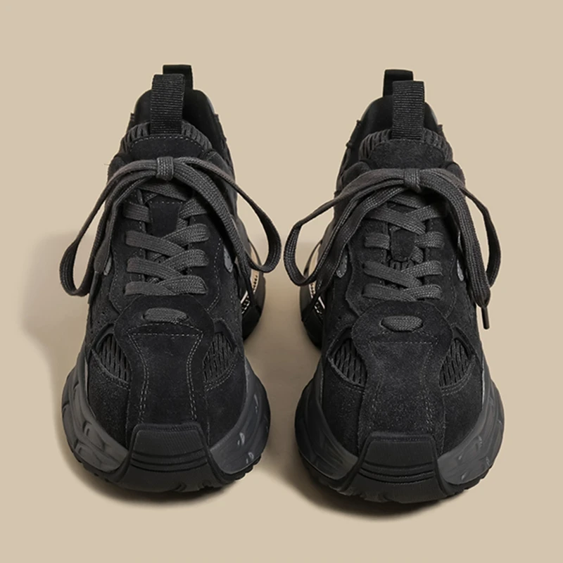 

Удобные повседневные спортивные туфли Donlevia с увеличенной высотой подошвы, синие, с сетчатой подкладкой, круглым носком и тонким каблуком