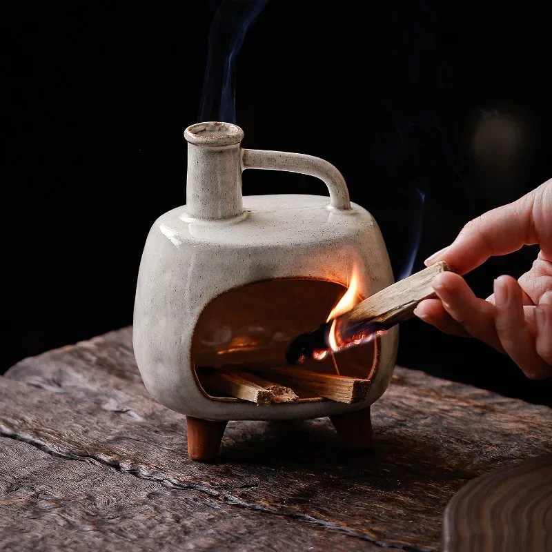 Palo Santo Incense Burner Fireplace Aromatherapy Holder Meditation Yoga Smudge Sage Lavender Home Decor Gift