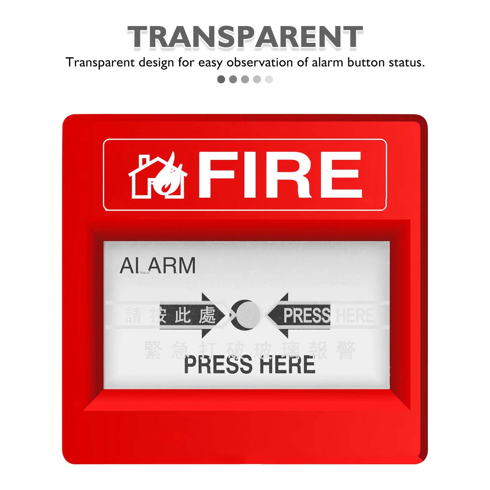 10Pcs Fire Alarm Glass Pieces Replacement for Manual Call Point High Temperature Resistant Waterproof Emergency Break Glass