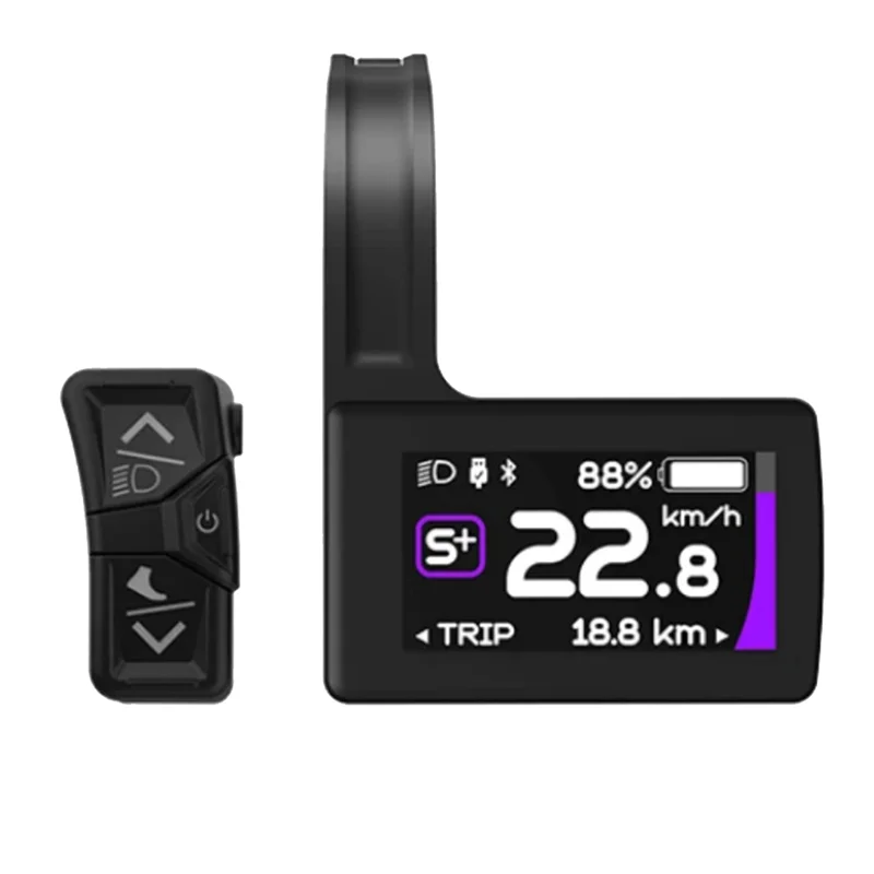 Dropship-1 Piece DPC245 Display Screen Bluetooth 5.0 LCD Speedometer Black Plastic For Bafang Mid Motor Protocol M510 M560 M820