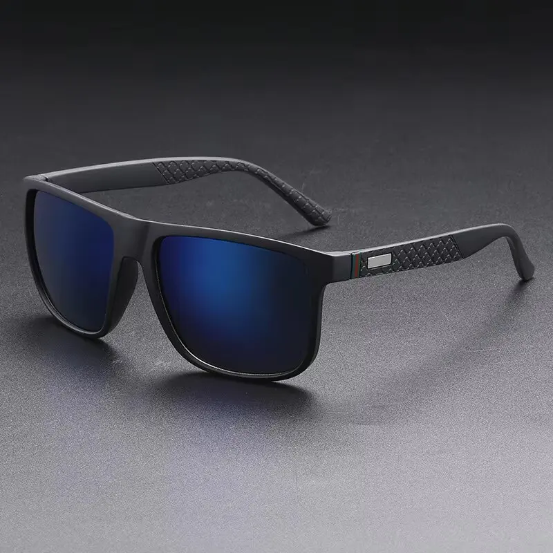 Outdoor Sports Polarized Sunglasses Square Frame UV400 Protection for Cycling Running Fishing Men's Performance Sun Glasses