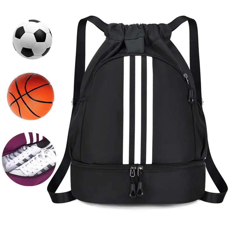 Women's Gym Bags For Men Shoe Drawstring Basketball Soccer Training Pocket School Fitness Travel Weekend Bolsas Sports Backpack