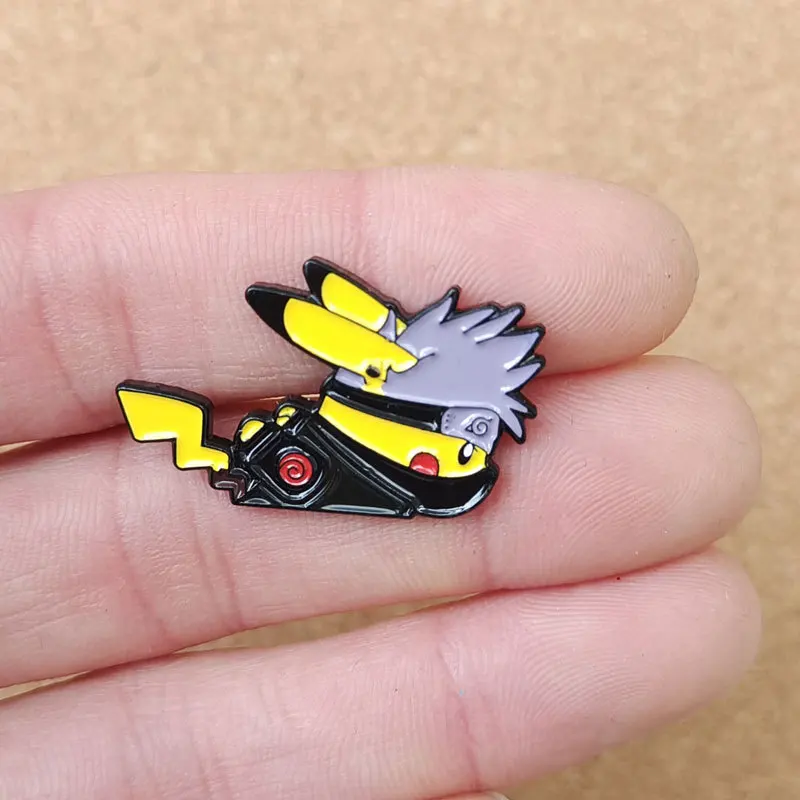 دبوس دبوس من المينا لبيكاتشو بوكيمون للنساء ، دبابيس طية صدر كرتونية ، شارات على حقيبة ظهر ، إكسسوارات ملابس ، هدايا مجوهرات #4