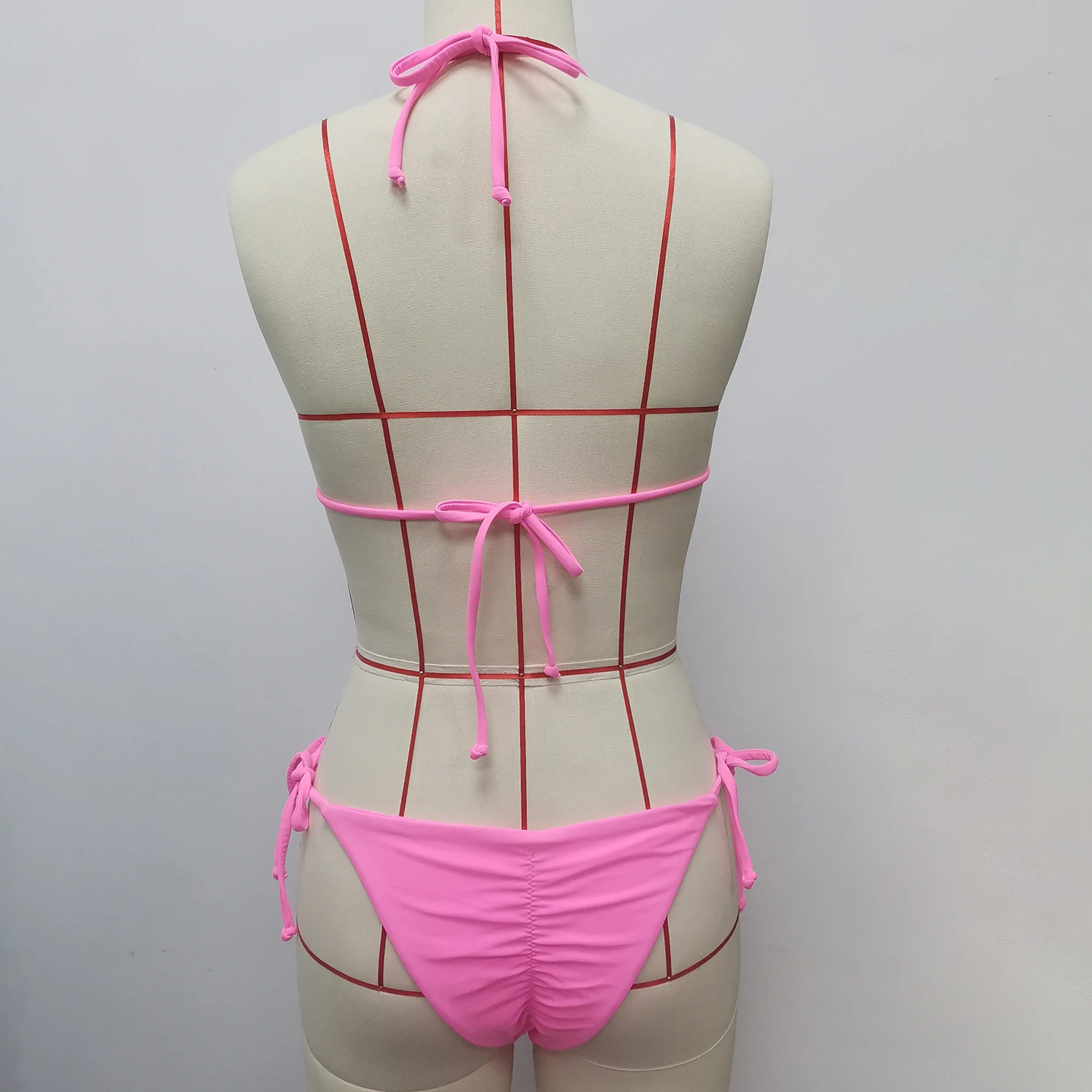 Bikini de flores con diamantes de imitación para mujer, traje de baño de dos piezas con tirantes, ropa de playa Sexy para vacaciones, 2024