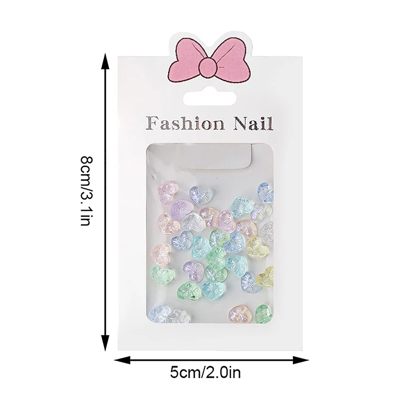 30 قطعة السماء المرصعة بالنجوم الحب مسمار الملحقات أورورا القوس ستار شقة القاع الراتنج الماس الجليد اختراق مسمار الملحقات