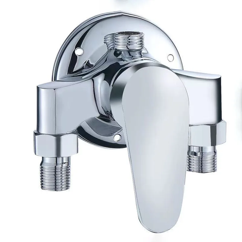 Universal Bath Shower Mixer Taps Deck Mounted Chrome Valve Hot And Cold Mixing Valve Replacement Bathroom Shower Accessories