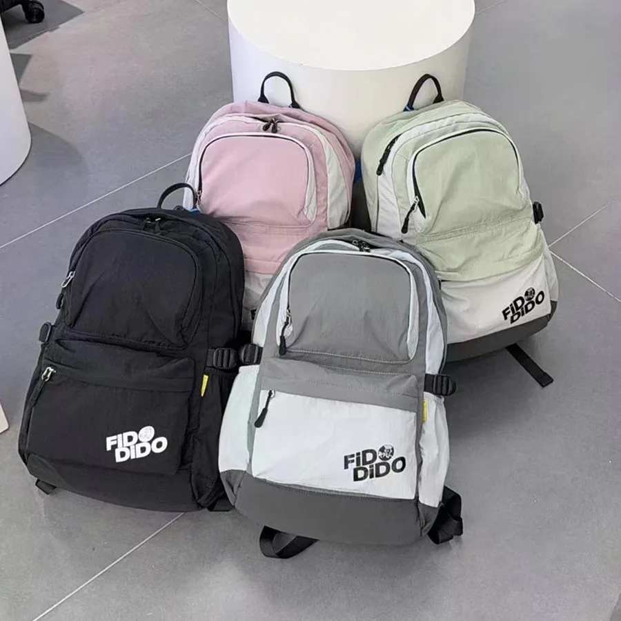

FIDO DIDO 2025 New Student Backpack Travel Bag Waterproof Wear-resistant Ultra Lightweight Load Reducing Genuine 2539