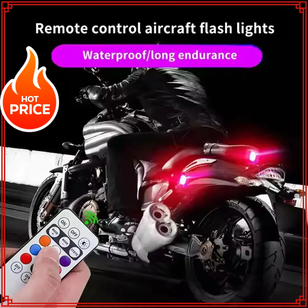 

Rechargeable Car LED Light Kit, RGB Color Changing LED Light with Remote Control, Decorative Atmosphere Lamp for Car Motorcycle