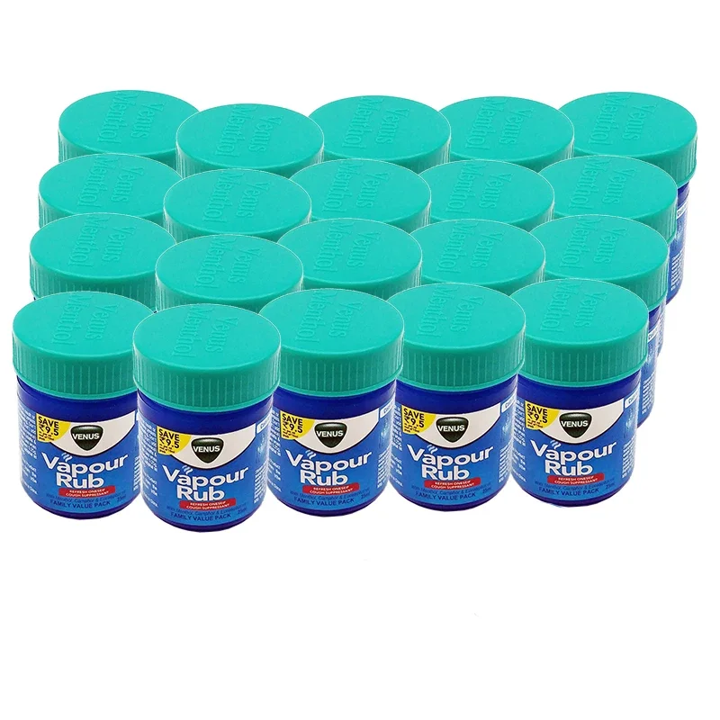 12/24 Bottles 25g Vapour Rub White Cooling Balm Ointment For Anti Mosquito