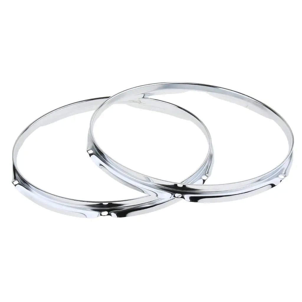 Pack of 2 cast Tom Drum Hoops Rings Batter Side Snare Side for Drummer