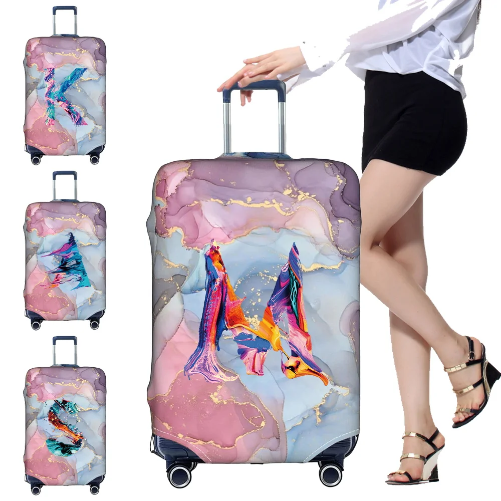 Thick Elastic Luggage Protective Cover Dust Cover Anti-Scratch Suitcase Suit for 18-32 Inch Bag Paint Pattern Travel Accessories