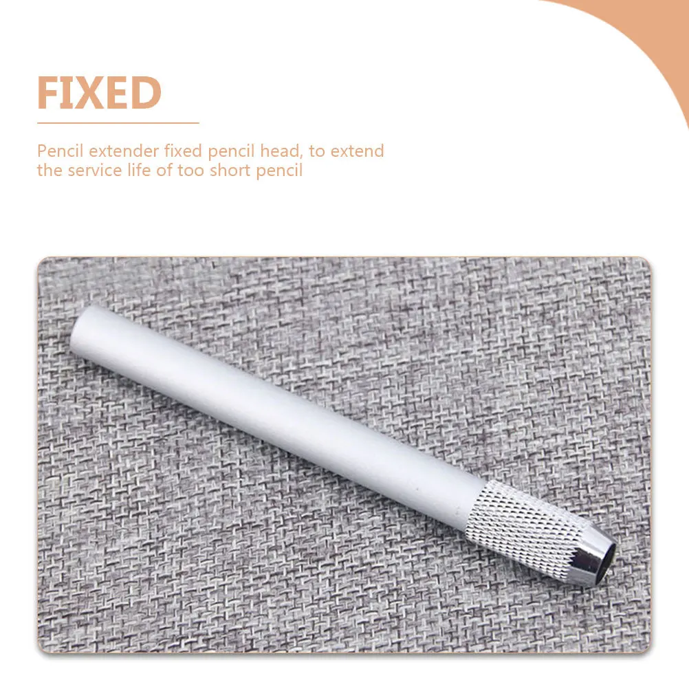 6Pcs Metal Pencil Extenders Extension Rods for Students Drawing Writing Tools Compact Pencil Holder DIY Art Accessory School