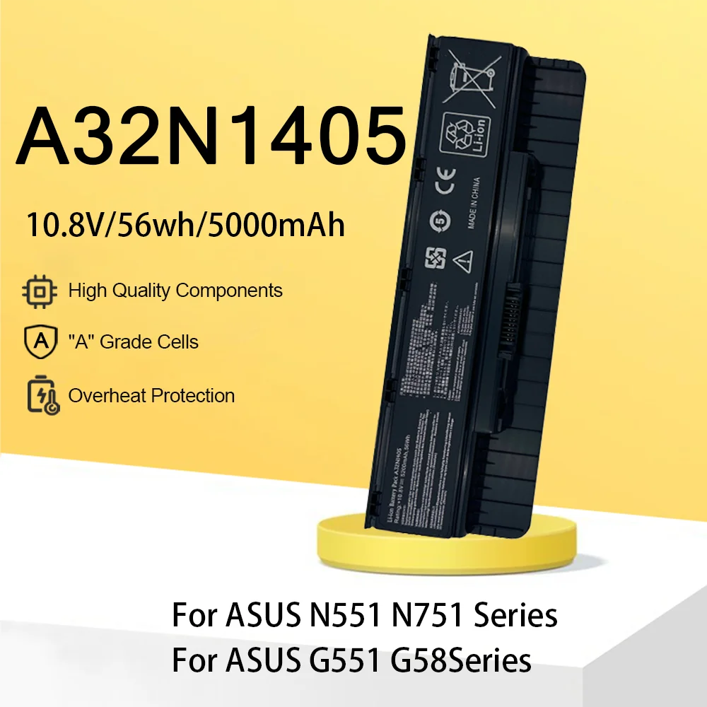 

A32N1405 10,8 В аккумулятор для ноутбука ASUS N551JM N551JW N551Z N551J N551V N751 N771 G771JM G771JK G551J G58VM
