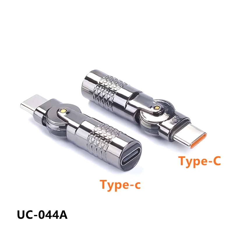 USB Type-C 180 Degree Rotating Adapter Type C Male To Micro USB Female Connector Converter 27W 60W Fast Charger Data Cable Cord