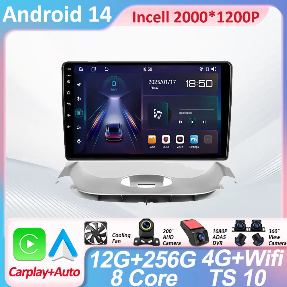 

Car Android 14 Radio Multimedia Player For Peugeot 206 T13 T16 T12 1998 - 2012 Autoraido Carplay GPS Autoradio RDS No 2din DVD