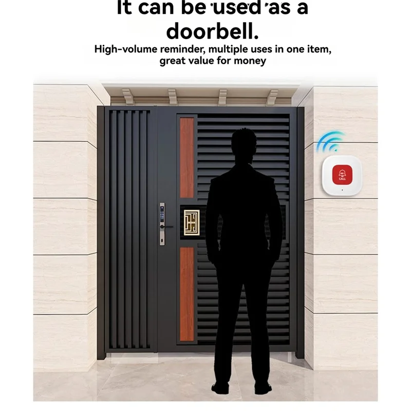 ABSQ-Tuya Smart Wifi Emergency SOS Alert System Elderly Caregiver Pager Call Button For Seniors Patients Home