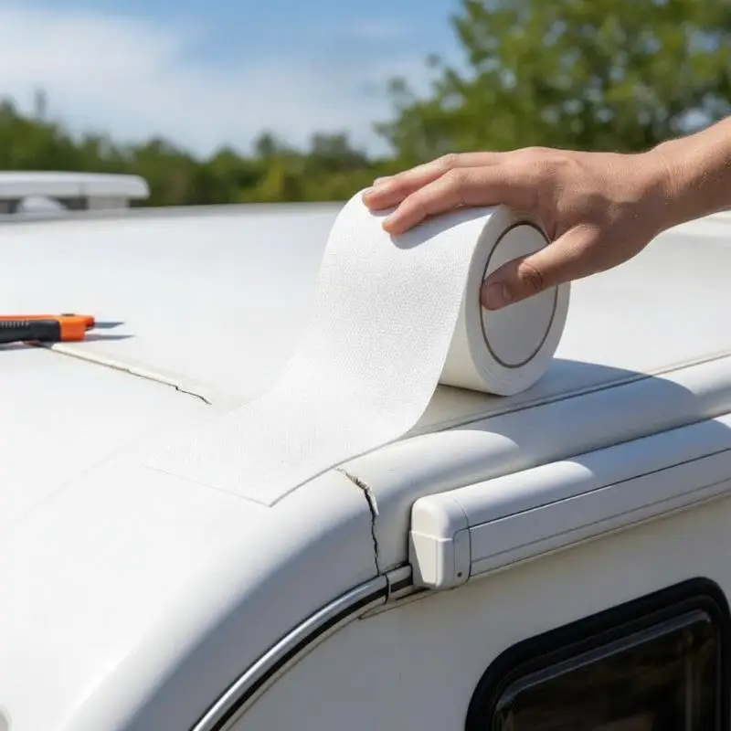 RV Roof Repair Tape Waterproof Leak Proof For Motorhomes Caravans UV Resistant Weatherproof Instant Seal