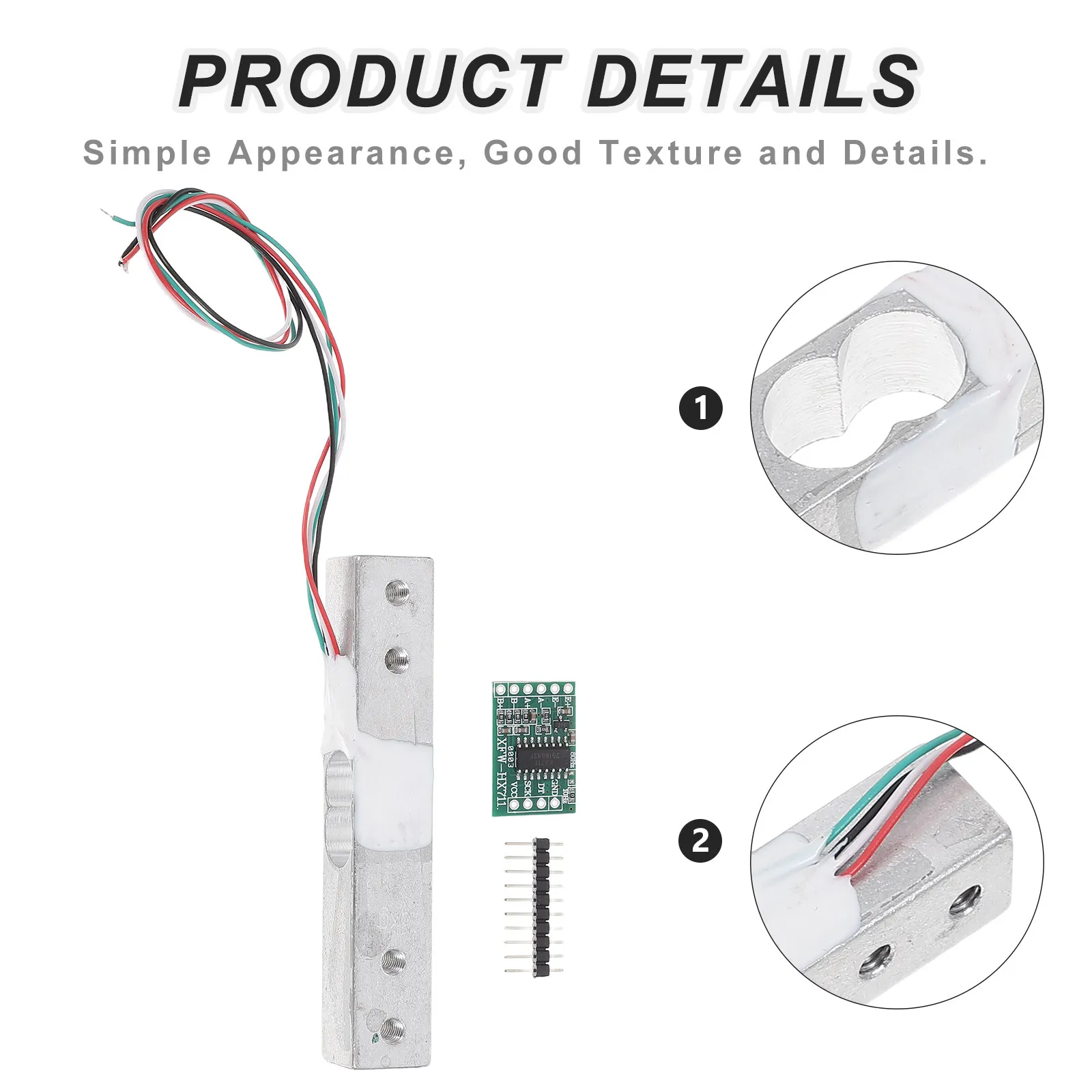 4Pcs Kitchen Scale Module Digital Load Cell Sensor Upgrade High Precision Food Weighing Sensor Replacement Scale Parts DIY