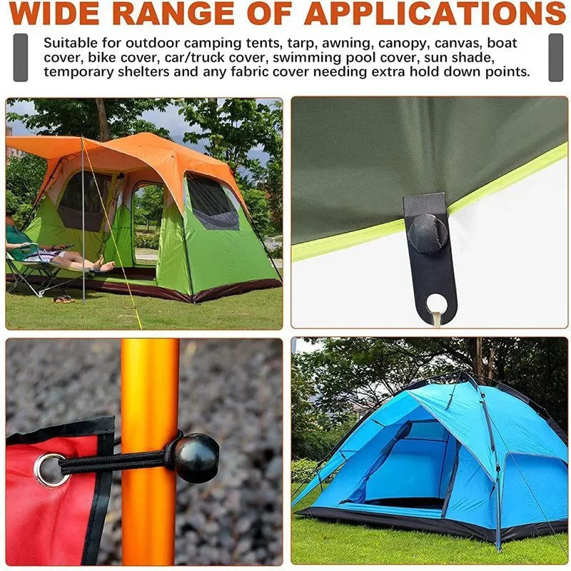 DIY Snap Canvas Anchor Gripper, Tarp Clamp, Awning Tent, Canopy Clamp, Caravan Jaw Grip Trap, Tighten Woodworking Tools, 15 Pcs,