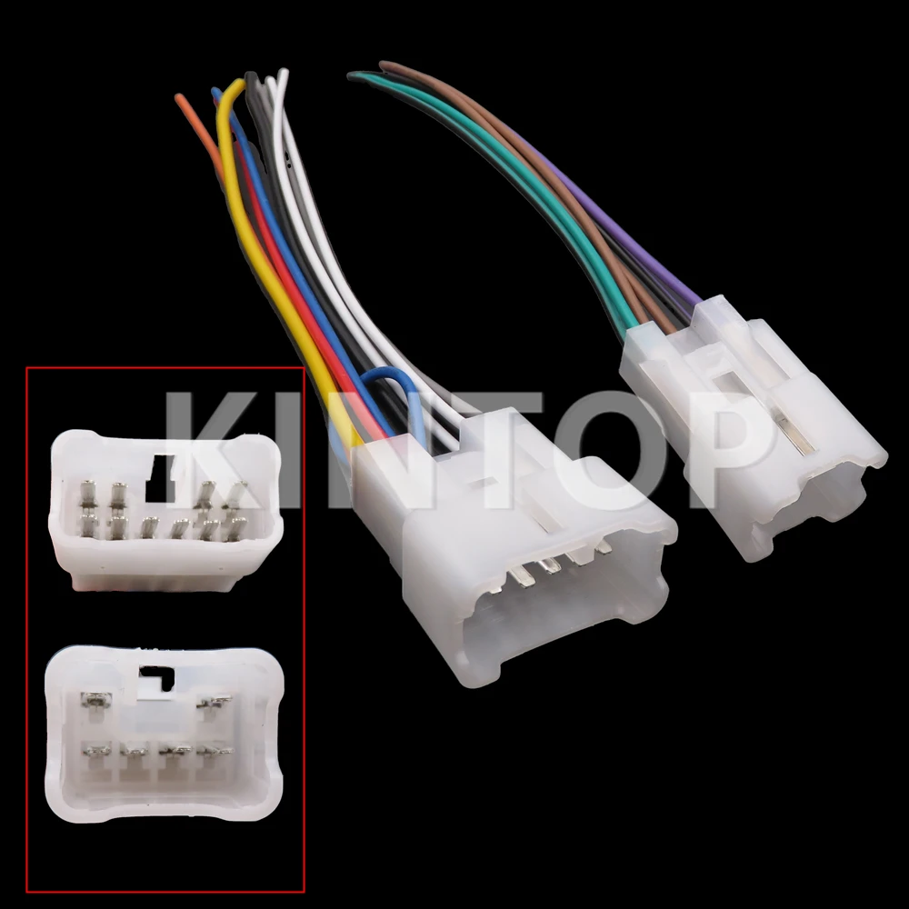 Auto Stereo Connector AC Assembly Car Audio CD Changer Wiring Plug for Toyota 7122-1360 MG620153 MG620153-5 MG620055 7122-130