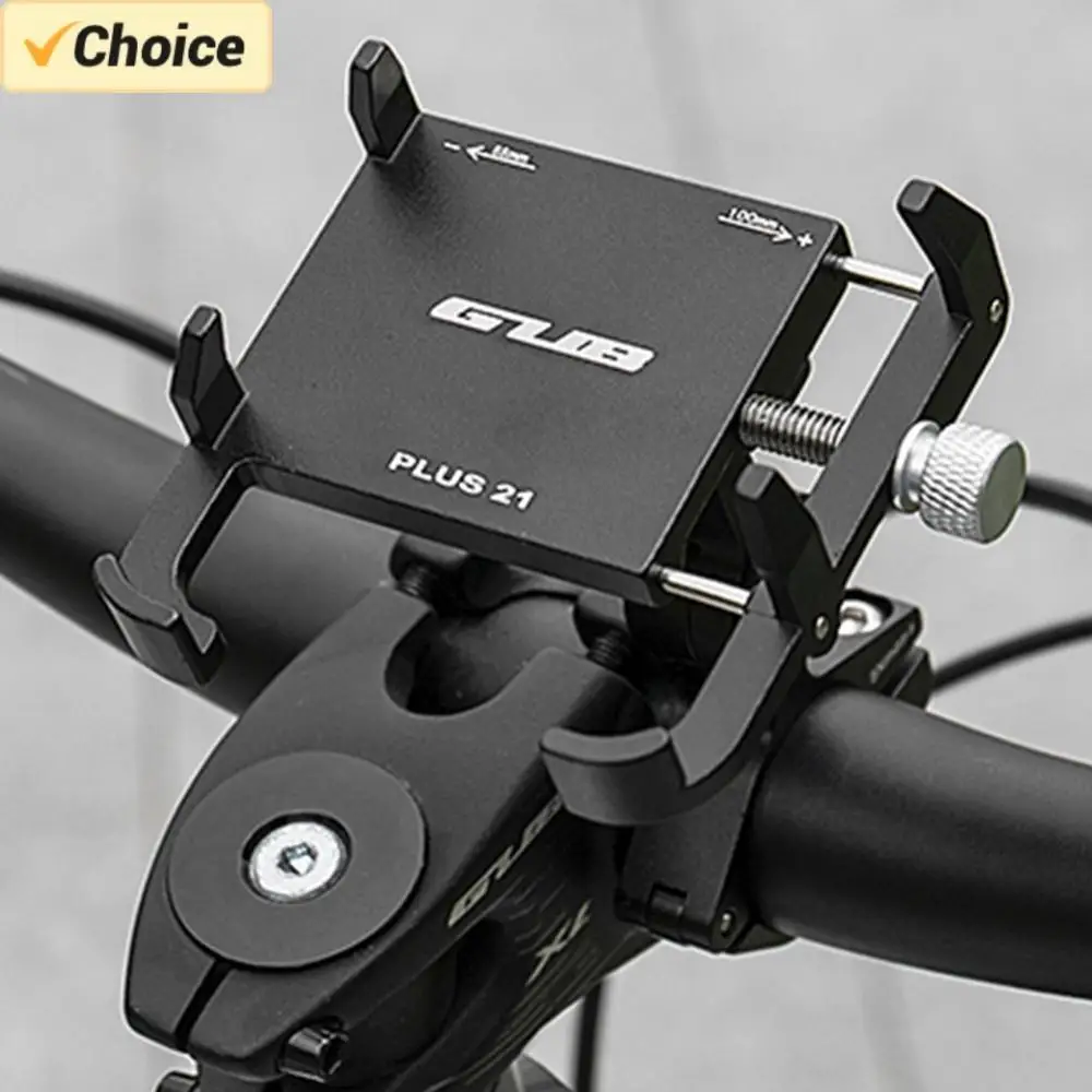 GUB PLUS 21 Motorcycle Bike Phone Holder Aluminum Alloy Cell Phone Holder Bracket Rotatable Adjustable Anti-slip Cycling Parts