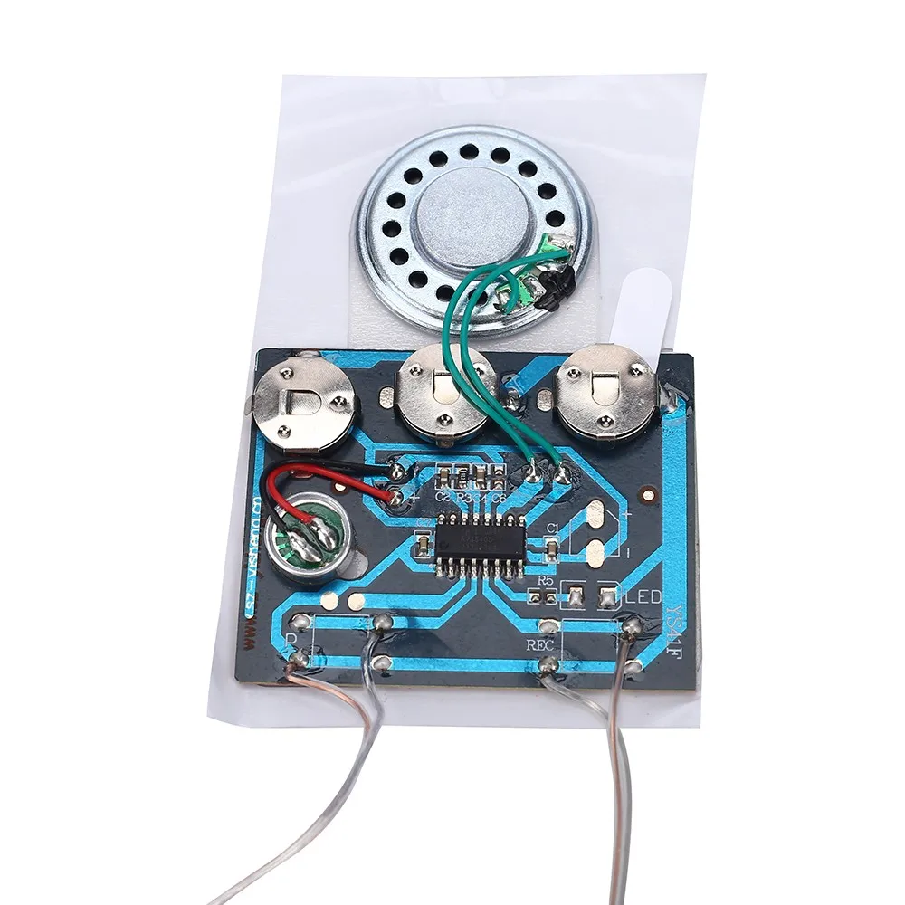 DIY Kit Voice Record Module Music Greeting Card Recorder Button Control Music Player For Gift Soldering Suite