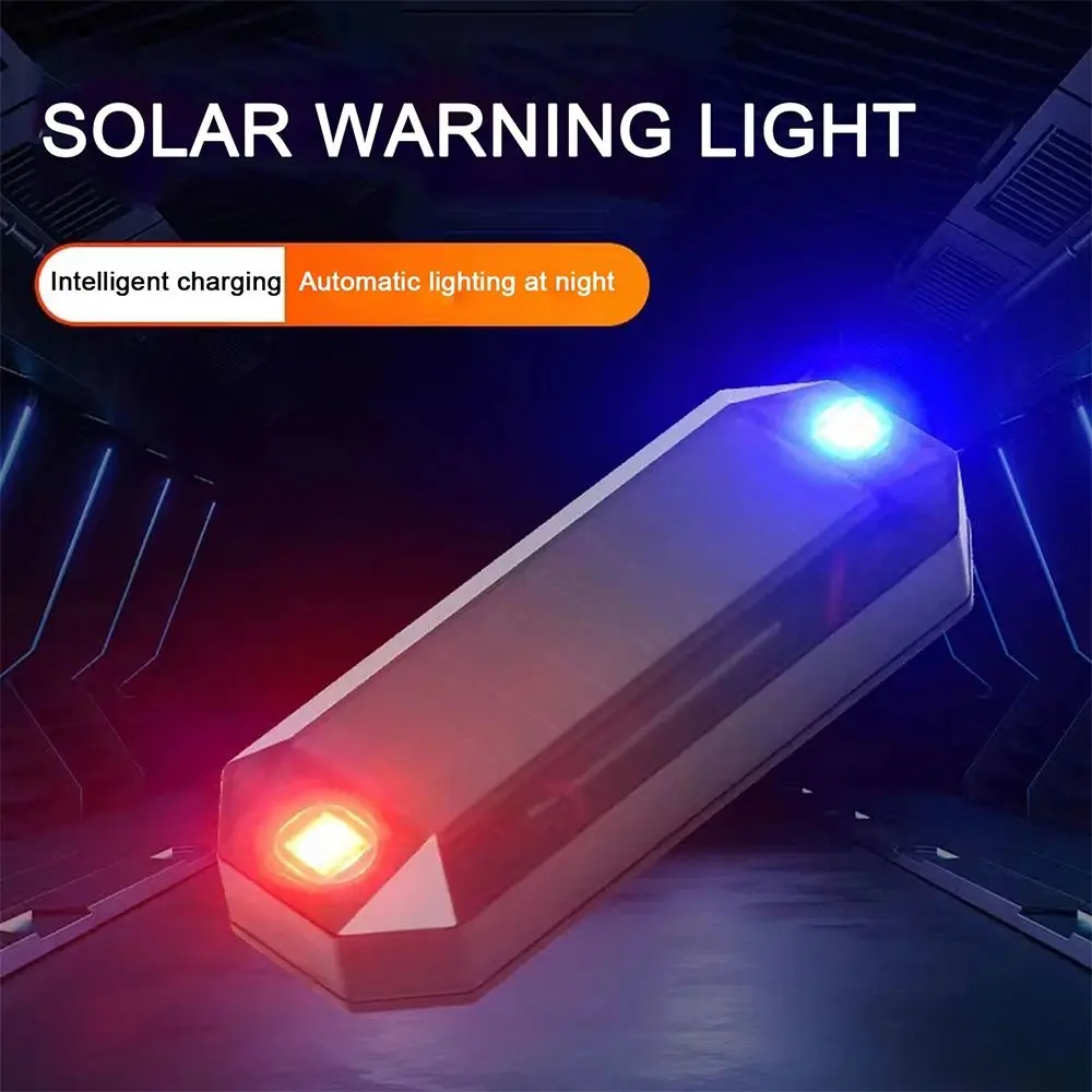 

Car LED Solar Powered Mini Warning Light Simulated Alarm Security Light for Vehicle Van Tail Light Anti-rear Strobe Caution Lamp