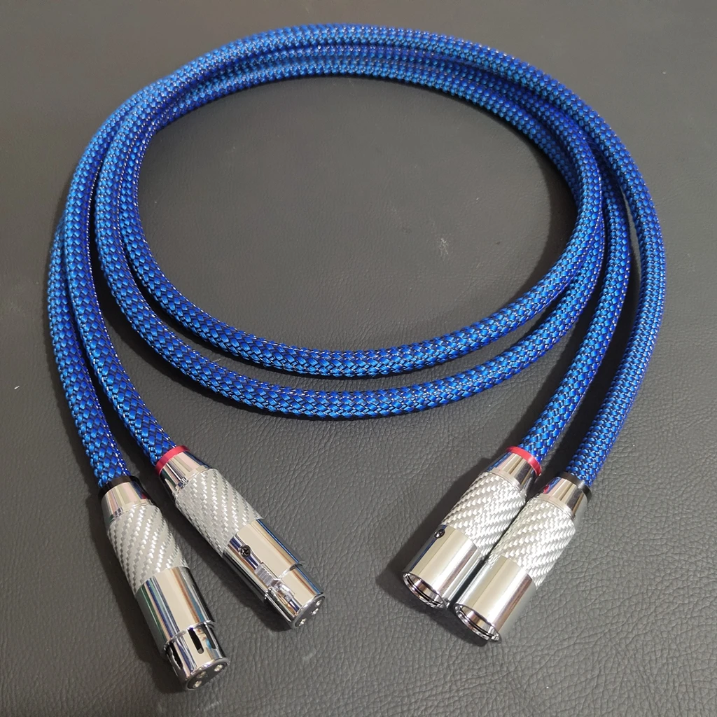 Hi-End FURUTECH DAS-4.1 Top-of-the-line XLR cable Alpha OCC conductor HiFi weapon with Silver-plated 3-pin balanced plug