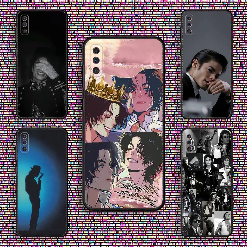 

Singer M-Michaels J-Jackson Phone Case For Samsung S 25,24,23,22,30,21,10,9,Ultra,Plus,Lite,FE,4,5 G Black Soft Case