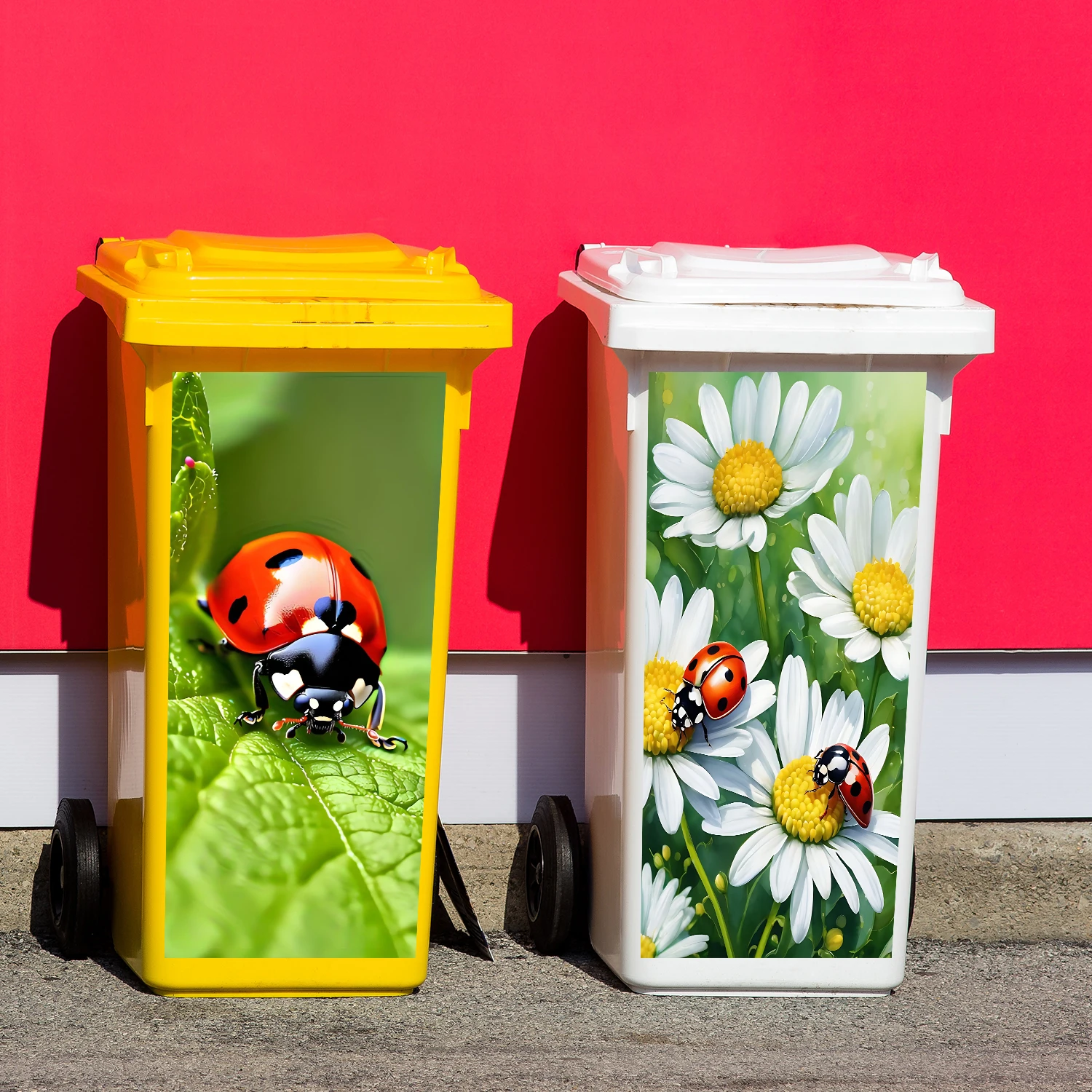 30 Styles Cartoon Cute Funny Various Animals Trash Can Sticker Peel & Stick Waterproof Home Decor Garbage Art Mural Wallpaper